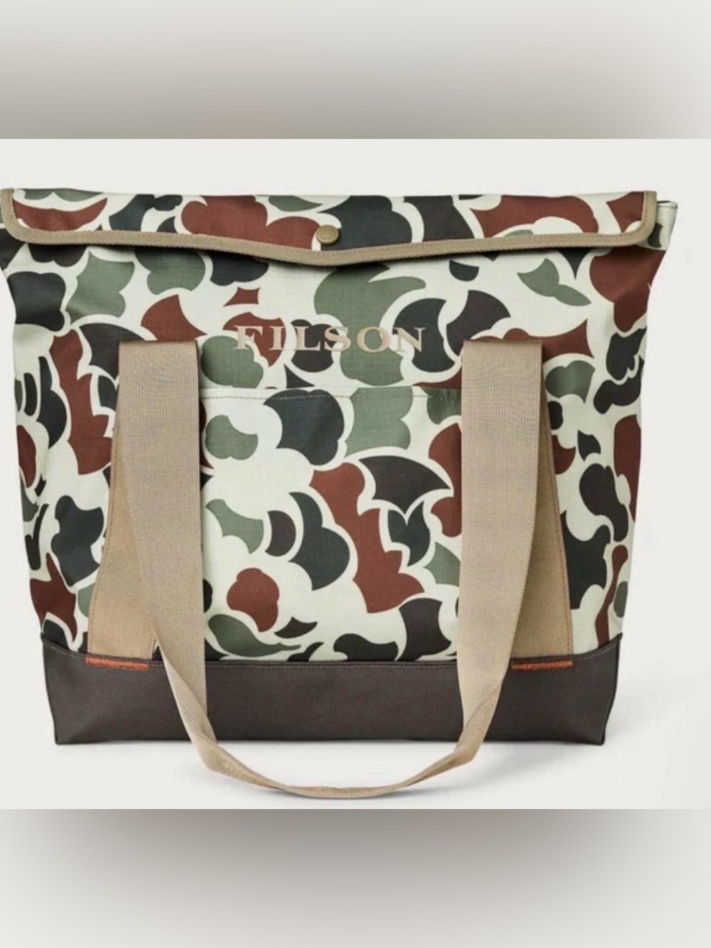 Filson NWT ALL-WEATHER TOTE BAG SHRUB CAMO / CANTEEN